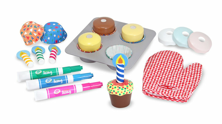 Melissa &amp; Doug  Houten Cupcakeset