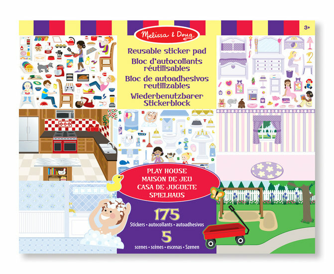 Melissa &amp; Doug  Melissa &amp; Doug Herbruikbaar Stickervel In En Om Het Huis