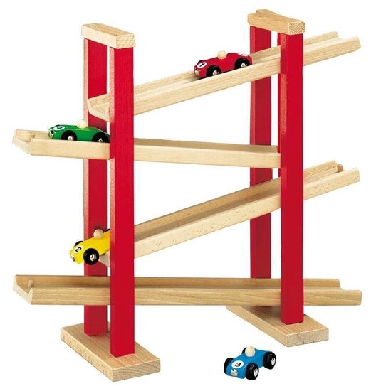 Mantel komedie Ruim Heros houten autobaan - Speelgoed de Betuwe