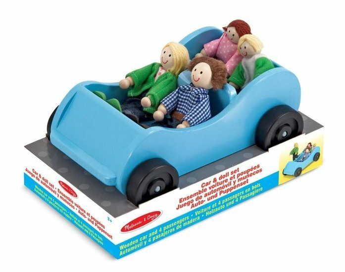 Melissa &amp; Doug Auto Met Poppenhuisfiguren