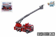 Kids Globe brandweer ladderwagen NL die cast pb licht geluid 16cm