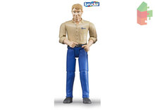 Bruder Man Met Blanke Huid En Blauwe Broek 10,7Cm