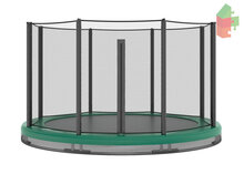 Trampoline AKROBAT ORBIT INGROUND 365 (12ft) Green,inclusief veiligheidsnet