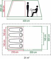 Coleman Cook 4 tent (tenten)