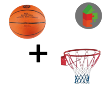 Angel Basketbal met Basketbalring set