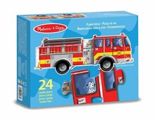 Melissa &amp; Doug Vloerpuzzel Brandweerauto