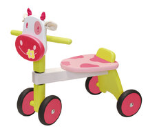 I&#039;M Toy Loopfiets Koe Rose/Groen