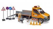 Bruder MB Sprinter gemeentewerken + figuur/acc