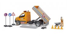 Bruder MB Sprinter gemeentewerken + figuur/acc