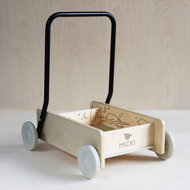 Micki Premium houten loopwagen (blank)