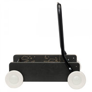 Micki Premium houten loopwagen (zwart)