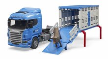 Bruder Vrachtwagen Scania R Series Diertransport Met 1 Rund