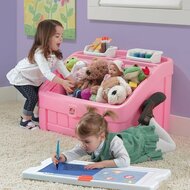 2-in-1 Speelgoedbox &amp; Tekenbord