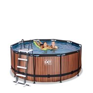 Zwembad Exit Frame Pool Afmeting 360X122Cm (12V Cartridge Filter) Timber Style