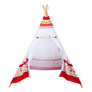 Sunny LED Tipi Tent Rood/wit