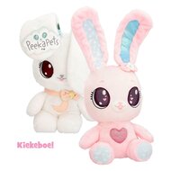 Peekapets Bunny Pluchen Knuffel - Wit