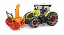 Bruder Claas Axion 950 Met Sneeuwkettingen En Sneeuwblazer 1:16