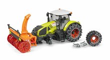 Bruder Claas Axion 950 Met Sneeuwkettingen En Sneeuwblazer 1:16