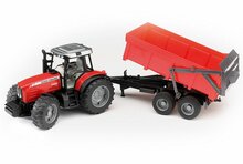 Bruder Massey Ferguson 7480 Met Trailer 1:16