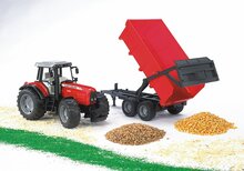 Bruder Massey Ferguson 7480 Met Trailer 1:16