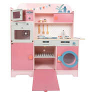 Small Foot - Houten Speelkeuken Gourmet Roze, 12dlg.