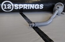 Airtrack 12Springs 500, W150 X15 Plus, Grijs/Zwart +Pomp