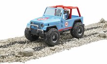 Bruder Jeep Cross Country Racer Blauw Met Bestuurder