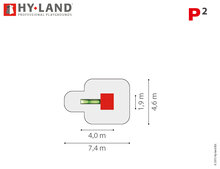 Hy-Land P2 Speeltoestel Grenenhout - Polyethyleen Glijbaan