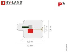 Hy-Land P3s Speeltoestel Douglas - RVS Glijbaan