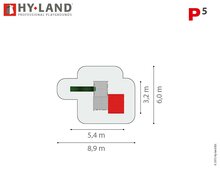 Hy-Land P5 Speeltoestel Douglas - Polyethyleen Glijbaan