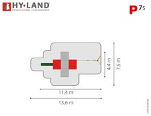 Hy-Land P7s Speeltoestel Grenenhout - Polyethyleen glijbaan en Schommel