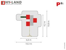 Hy-Land P8s Speeltoestel Grenenhout - RVS Glijbaan