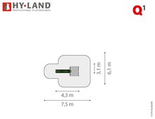 Hy-Land Q1 Speeltoestel Grenenhout - Polyethyleen Glijbaan