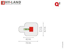 Hy-Land Q2 Speeltoestel Douglas - Polyethyleen Glijbaan