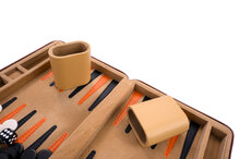 Longfield Backgammon 9&#039;&#039; beige zipper, beige/ oranje/zwart