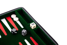 Longfield  Backgammon 9&#039;&#039; black zipper, groen/rood/wit