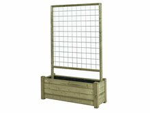 Houten Bloembak Horst 40x120cm, met rek