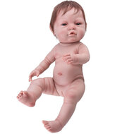 Paola Reina pop reborn real baby met haar blank meisje 45cm