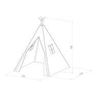 Sunny Alba Tipi Tent Cr&egrave;me