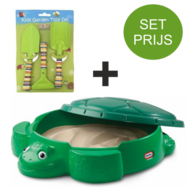 Little Tikes Zandbak Schildpad En Tuinset Met 3 Tuin Accessoires (Groen)