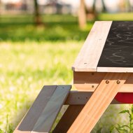 Dual Top 2.0 Zand &amp; Water Picknicktafel met rode bakken