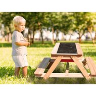 Dual Top 2.0 Zand &amp; Water Picknicktafel met rode bakken
