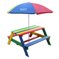 AXI Nick Picknicktafel Regenboog - Parasol Regenboog