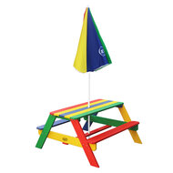 AXI Nick Picknicktafel Regenboog - Parasol Regenboog