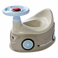 BIG Baby Potty Plaspot met Stuur Grijs