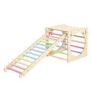 Houten Activiteiten Kubus met Ladder Pastel