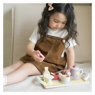 Classic World Houten Theeset Grace met Dienblad, 14dlg.
