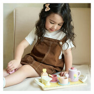 Classic World Houten Theeset Grace met Dienblad, 14dlg.