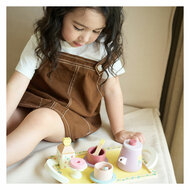 Classic World Houten Theeset Grace met Dienblad, 14dlg.