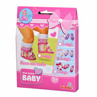 New Born Baby Sokken &amp; Paars-Roze Schoentjes